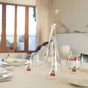 Balvi Waterfles Karaf Kers 1L Glas