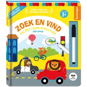 Boek - Spelletjesboek - Zoek en vind - Voertuigen - 3+