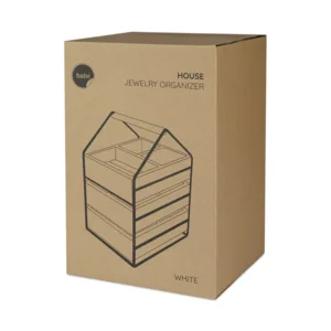 Balvi Juwelen Opbergrek Wit Houten Laden Metalen Rek