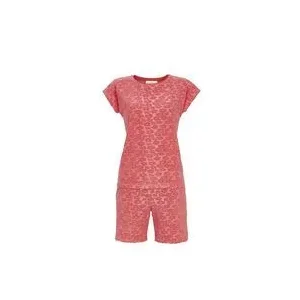 Ringella Bloomy dames Pyjama: Koraal, korte mouw, badstof ( RIN.599 )