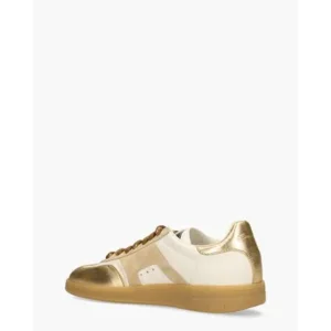 Santoni 61244 Wit/Beige/Goud Damessneakers