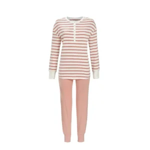 Ringella Dames pyjama: Peach, gestreept ( RIN.590 )