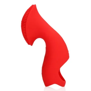 Loveline Textured Finger Vibrator Sunrise Red 11 cm