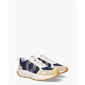 Mikakus Cross Donkerblauw/Beige Herensneakers