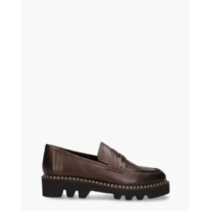 Si Pearl Donkerbruin Damesloafers