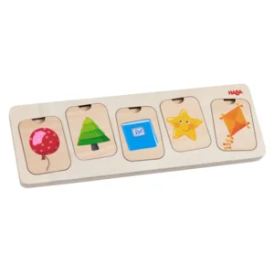 Puzzel - Kleuren & vormen - Hout - 10st.