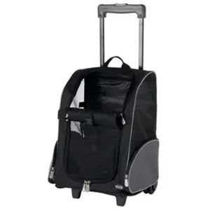 Trixie Reismand Trolley en Rugzak Zwart/Grijs 36X50X27 cm