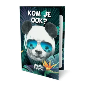 Uitnodigingskaarten - Panda - 6st.