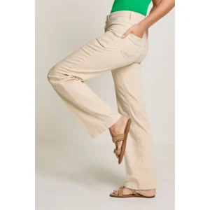 Para Mi Dames Jeans broek: Beige, Eve Pocket, Color Denim, ( PARA.347 )