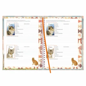 Agenda - Blue - Franciens katten - Spiraal - 2027 - 17x23cm