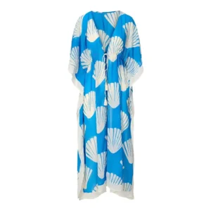 Lingadore Summer Stripes kimono in blauw en wit