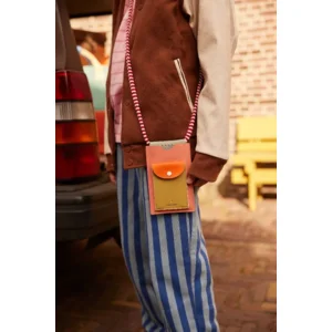 Sticky Lemon Telefoontasje met Koord Roze Groen