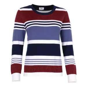She Goes LaLa Dames pull: Gabi, Blauw / bordeau ( SHE.1 )