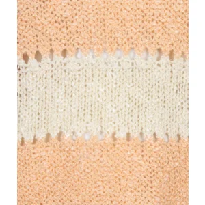 Esqualo Dames pull: Ecru / Belini, Ajour brei, lange mouwen ( ESQ.326 )