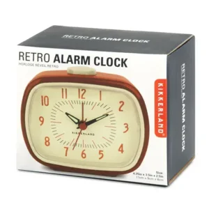 Kikkerland Wekker Retro Rood