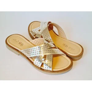 Ocra Slipper 205 Zilver metallic 36