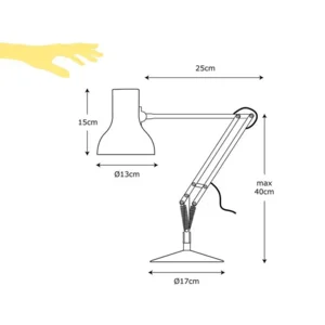 Anglepoise Type 75™ Mini bureaulamp Slate Grey