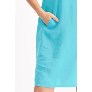 Signe Nature Kleed: Linnen, Blauw ( Signe.1304 )