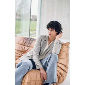 Signe nature Broek: Licht blauw, ribfluweel, knoop / elastiek ( Signe.1092 )