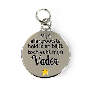 Bedeltje - Allergrootste held mijn vader - Charms for you