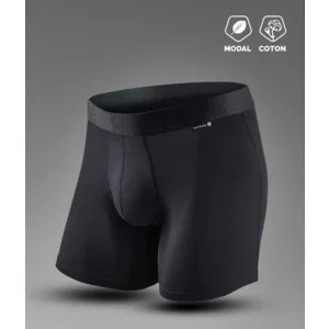 Loïc Henri Boxershort: Zwart, met ondersteuning aan de intieme zone ( HEN.1 )
