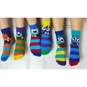 Mini Mashers Kindersokken Mismatched 6 stuks in een Cadeaudoos Oddsocks