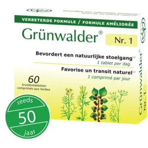 Grünwalder nr.1 60tab - Natuurlijke stoelgang