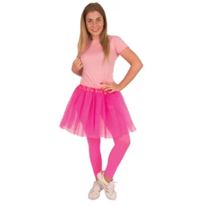 Neon roze Tutu - Roze Tutu medium lengte - Tutu 40 cm