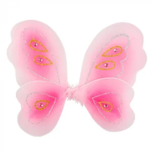 Feeën set voor meisjes - Roze fee set - Roze tutu en vleugels ( 33x38 cm )