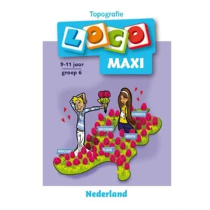 Loco Maxi - Boekje - Topografie Nederland - 9/11 Jaar - Groep 6