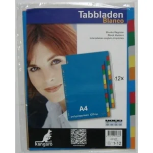 Tabbladen PP 12x