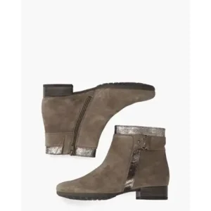 Gabor 32.713.30 Bruin/Metallic Dames Enkellaarzen