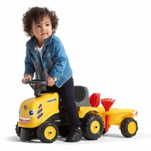 Falk - Komatsu - Looptractor met aanhangwagen