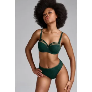 Marlies Dekkers – BH Voorgevormd – Dame de Paris – 36430 – Pine Green and Gold Lurex
