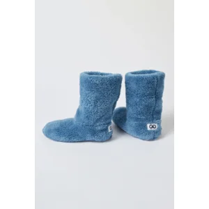 Woody pantoffels in winters blauw