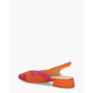 Maripe Anouk-Ma Oranje/Roze Dames Slingbacks