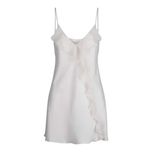 Negligés LingaDore Spaghetti Dress 'Fé' onderkleedje Chemise met ruffel Soft Pink zacht roze