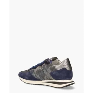 Philippe Model Tropez X Mondial Blauw/Zilver Damessneakers