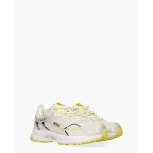 Mercer Amsterdam The Re-Run Neon Zilver/Geel Damessneakers