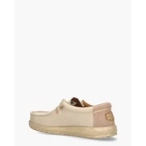 Hey Dude Wally Coastline Jute Beige Heren Veterschoenen