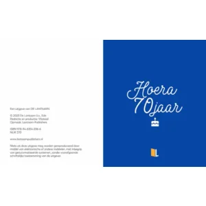 Boek - Cadeauboek - Hoera 70 jaar - 13x16cm