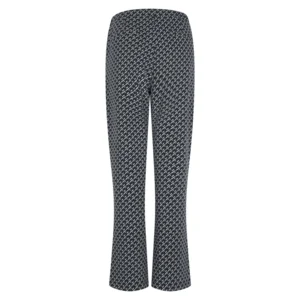 Jaquard print broek Audrey Zoso Petrol XL