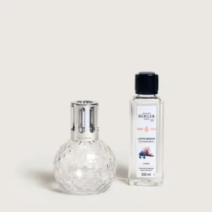 set Lampe Berger Disco tranparant + 250 ml  Liliflora