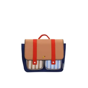 Sticky Lemon Schooltas Beige Blauw