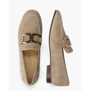 Di Lauro Catrina Taupe Damesloafers