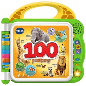 VTECH -  Baby Mijn Eerste 100 Woordjes - DIEREN - Interactief Boek (NL/ENG)