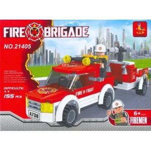 Brandweerwagen met aanhanger