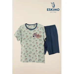 Eskimo Jongens Pyjama: Timor 2 - 16, korte mouw / short ( ESK.1744 / ESK.1745 )