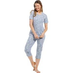 Pastunette – Bamboo Leaves – Pyjama – 20221-100-6 – Light Blue