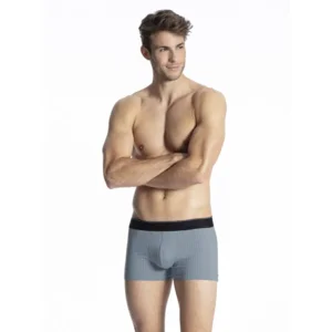 Calida Boxershort Heren: Cotton Stretch Daywear ( Licht blauw )